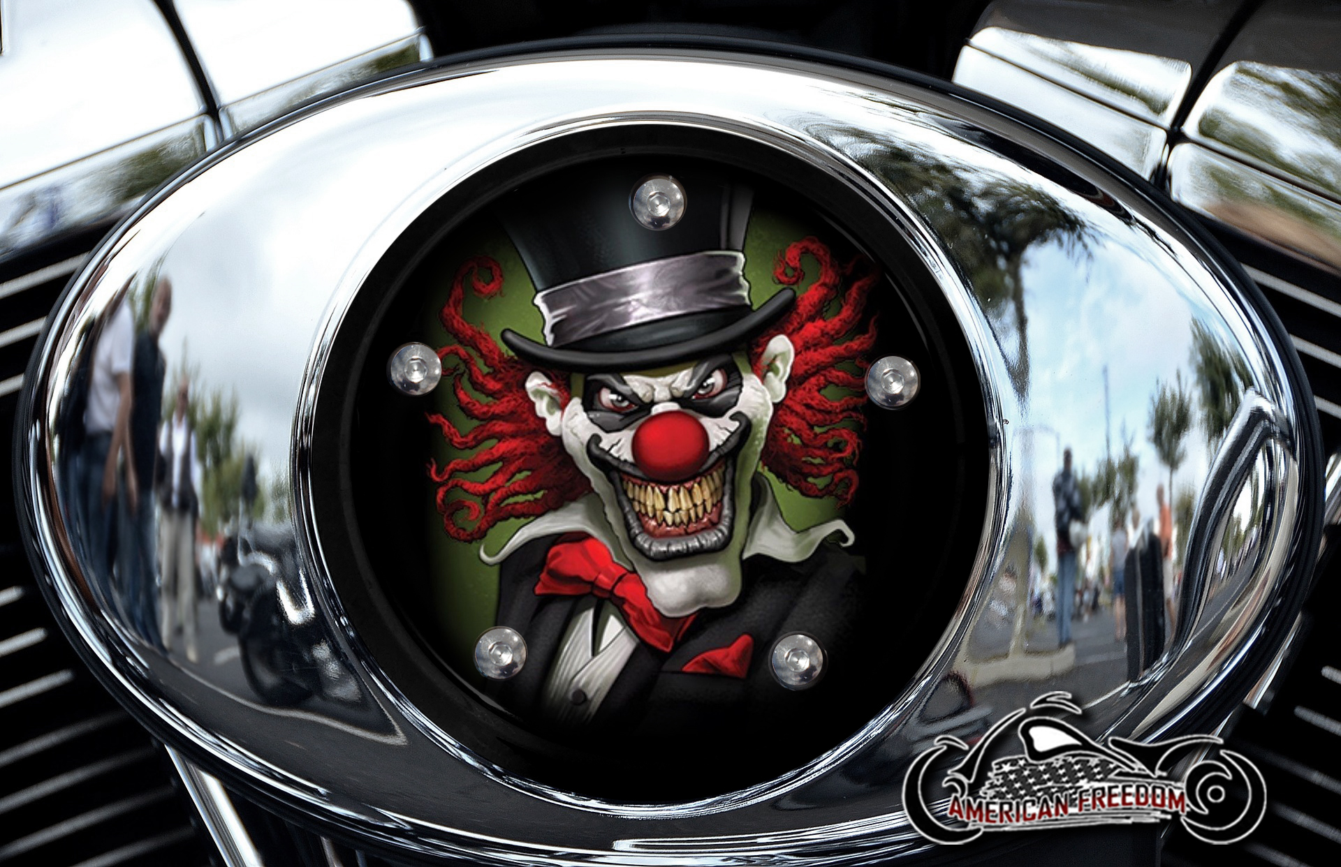 Custom Air Cleaner Cover - Top Hat Clown